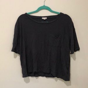 Gap Crop Dark Gray T-Shirt